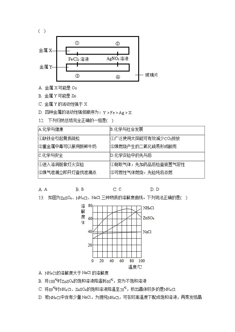 2023年海南省年海口市部分学校中考化学模拟试卷（含答案解析）03