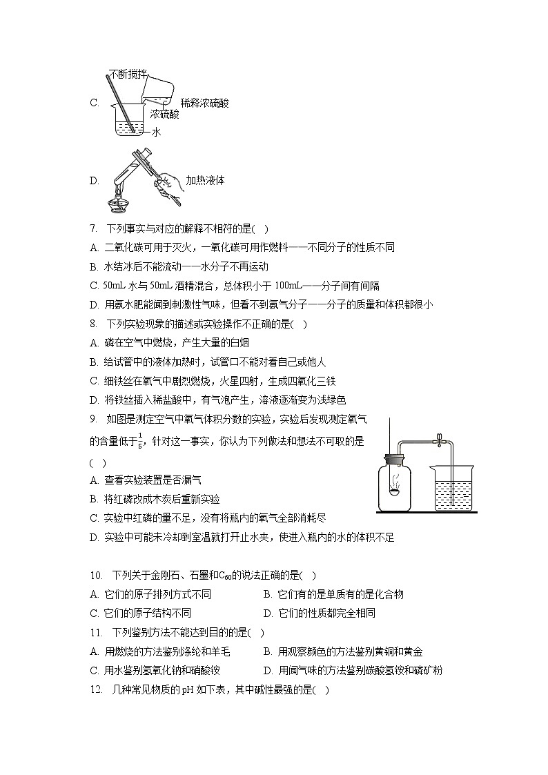 2023年云南省临沧市凤庆县中考化学一模试卷（含答案解析）02