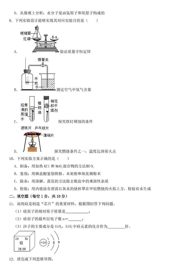2018-2022年近五年吉林省中考化学试卷【附参考答案】02