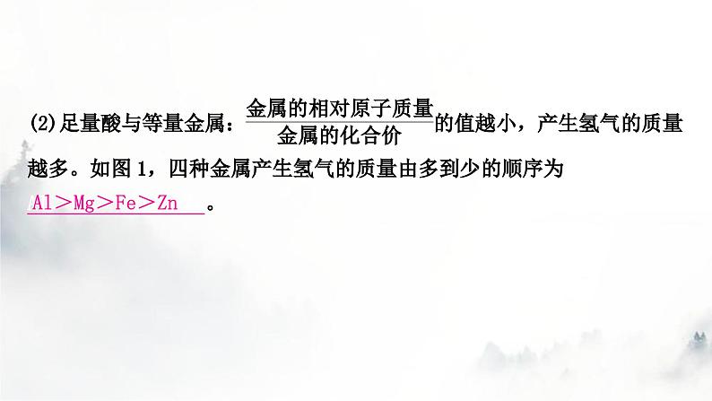 中考化学复习重难突破6金属与酸反应的坐标曲线练习课件第5页