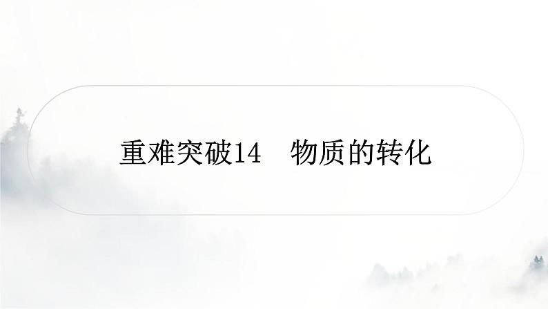 中考化学复习重难突破14物质的转化练习课件第1页