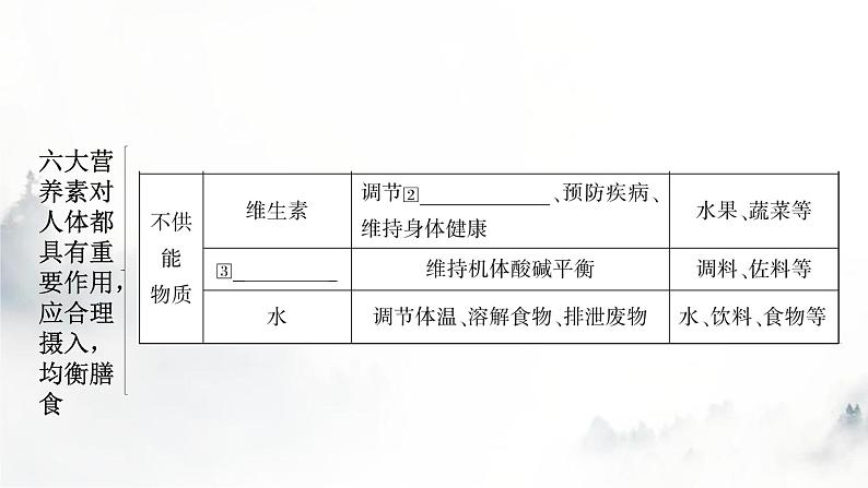 中考化学复习第十二单元化学与生活教学课件05