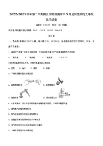 2023年福建省福州市鼓楼区闽江学院附属中学5月中考适应性训练化学试题（含答案）