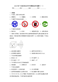 2023年广东省茂名市中考模拟化学试题（一）