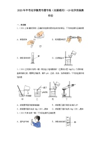 2023年中考化学微类专题专练（全国通用）-19化学实验操作④