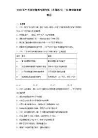 2023年中考化学微类专题专练（全国通用）-24微观现象解释④