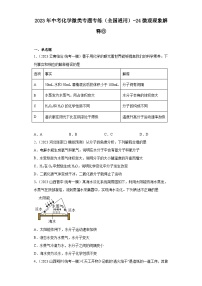 2023年中考化学微类专题专练（全国通用）-24微观现象解释⑥