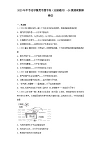 2023年中考化学微类专题专练（全国通用）-24微观现象解释⑤