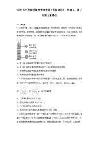 2023年中考化学微类专题专练（全国通用）-27离子、原子结构示意图⑤