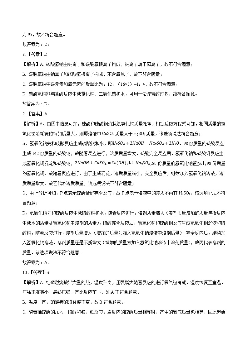 2023年中考押题预测卷02（深圳卷）-化学（全解全析）第3页