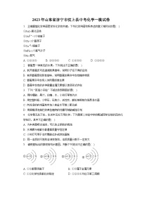 2023年山东省济宁市汶上县中考化学一模试卷(含答案解析)