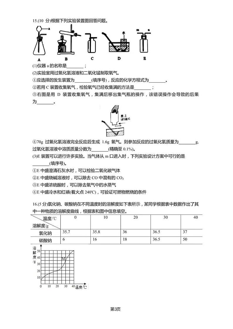 2021年辽宁省沈阳市大东区中考二模化学试题03