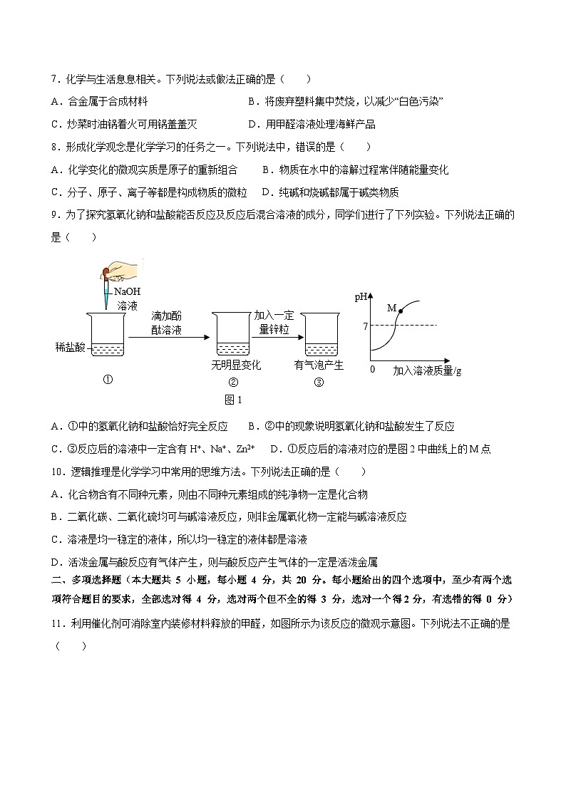 化学（济南卷）-【试题猜想】2023年中考考前最后一卷（考试版）A4第3页