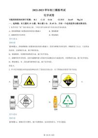 2023年广东省东莞市南城中学中考一模化学试题（解析版）