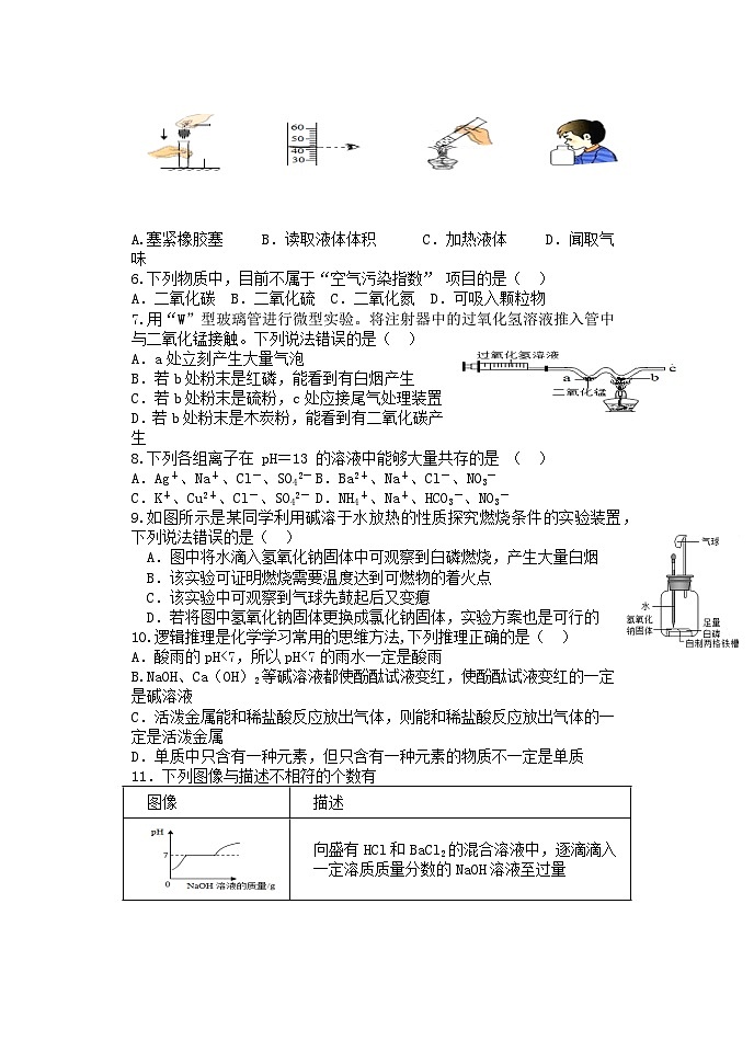 2023年山东省潍坊市初中学业水平模拟考试化学试题（一）02