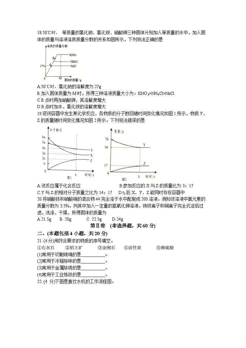 2023年江苏省常州市金坛区中考二模化学试题03