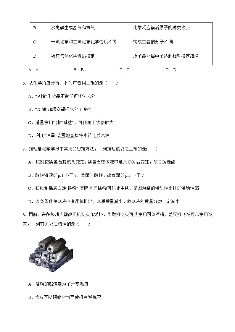 2023年山东省济南市中考模拟化学试题（四）02