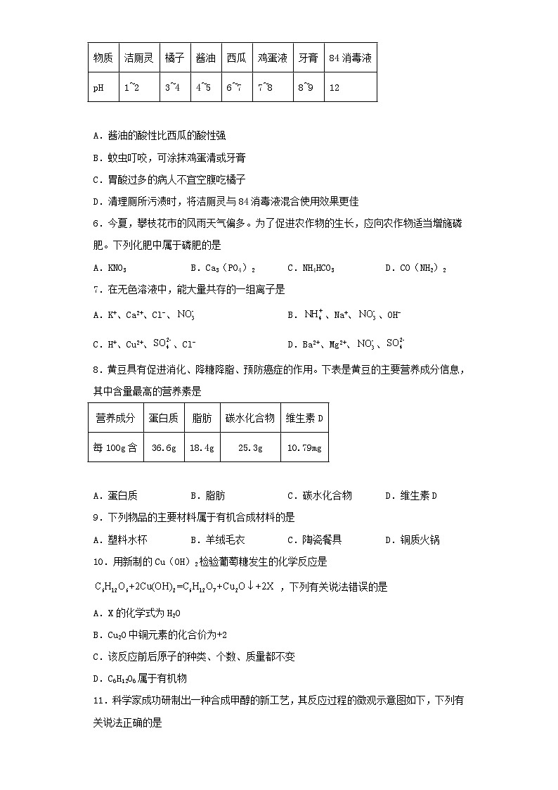 化学（云南卷）-学易金卷：2023年中考考前押题密卷（含考试版、全解全析、参考答案、答题卡）02