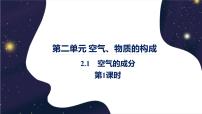 化学九年级上册2.1 空气的成分教学演示ppt课件