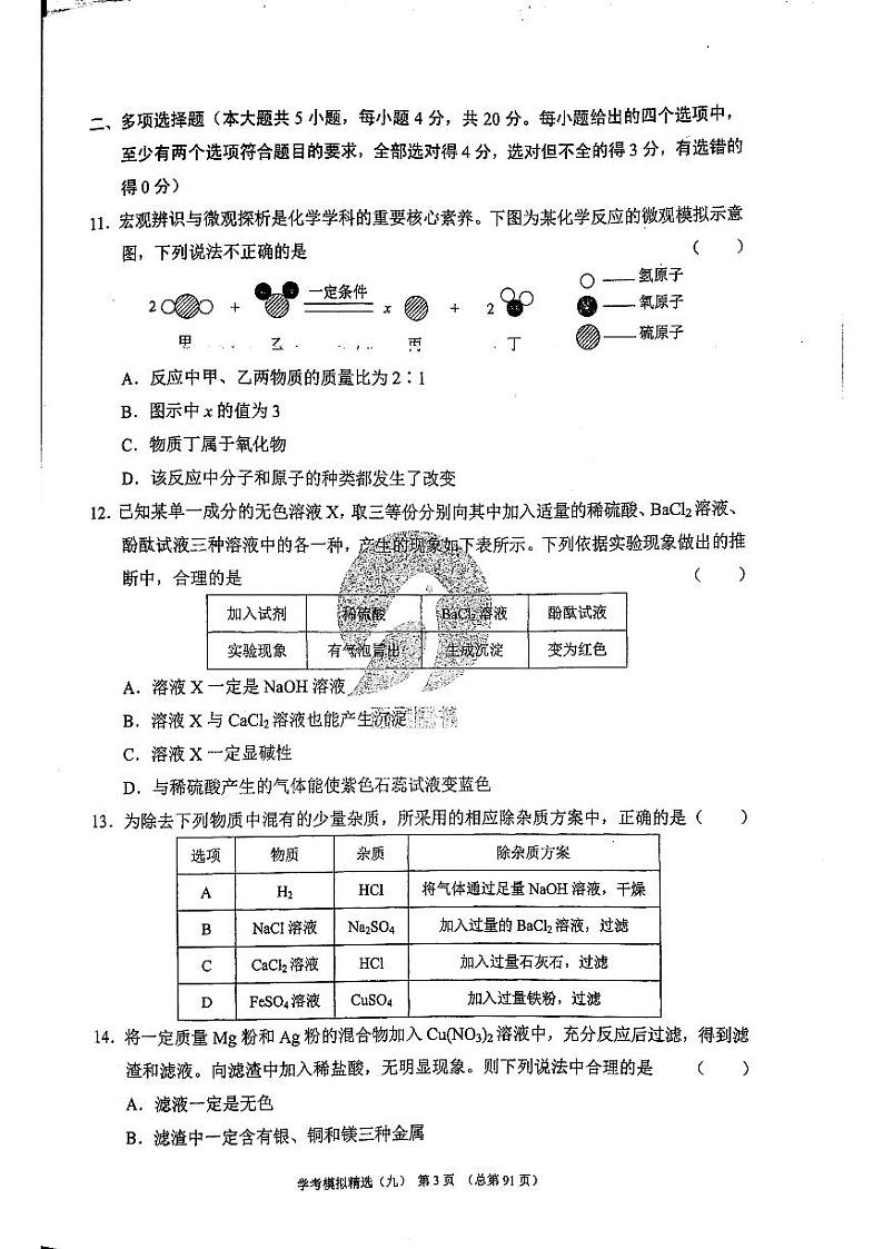 2023版济南中考211化学济南专版 10第1页