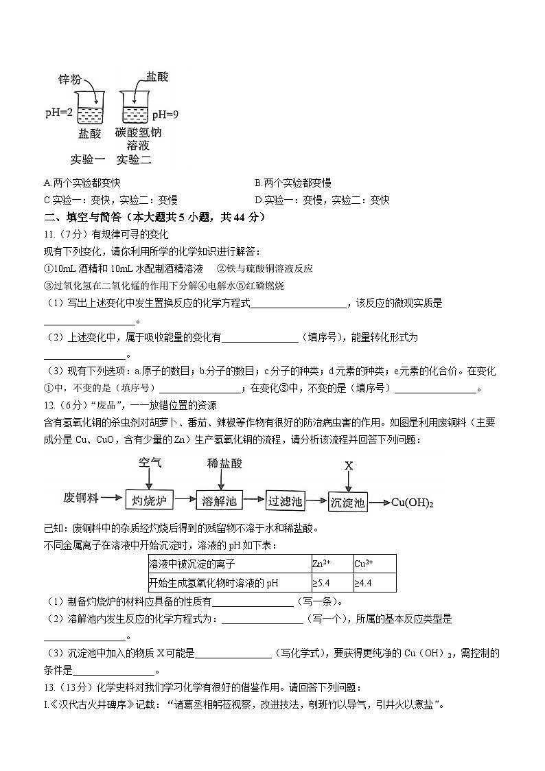 2023年山东省威海市环翠区初中学业考试模拟化学试题（含答案）第3页