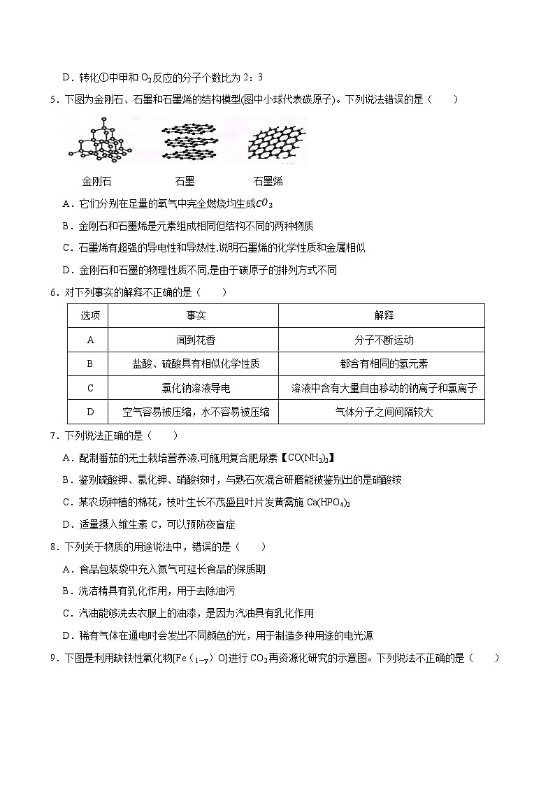 黄金卷4-【赢在中考·黄金八卷】备战2023年中考化学全真模拟卷（深圳专用）（原卷版）第2页