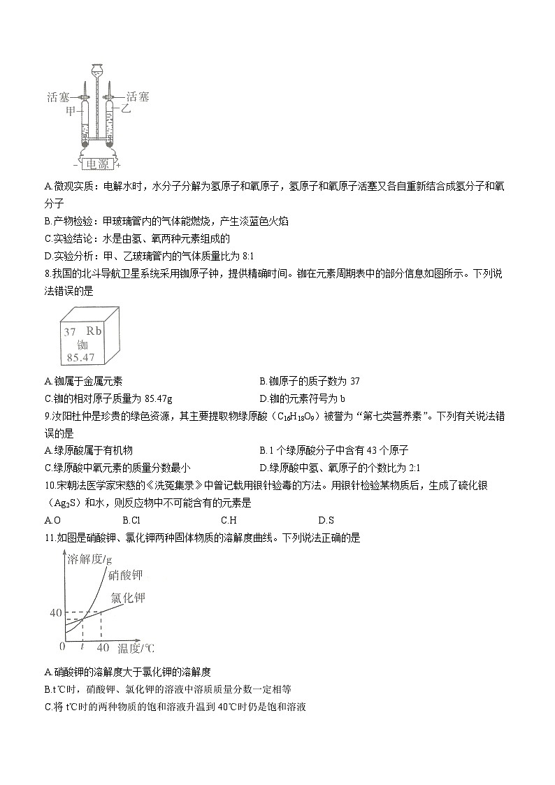 2023年河南省安阳市滑县中考二模化学试题（含答案）02