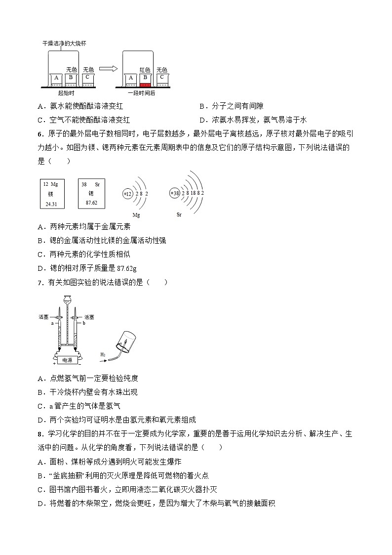 2023年四川省成都市锦江区嘉祥外国语学校中考化学模拟试题（含答案）第2页