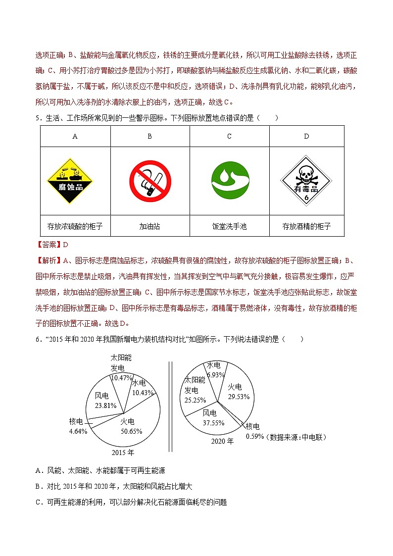 2023年中考化学名师押题金榜卷（3）（广州专用）（解析版）第3页