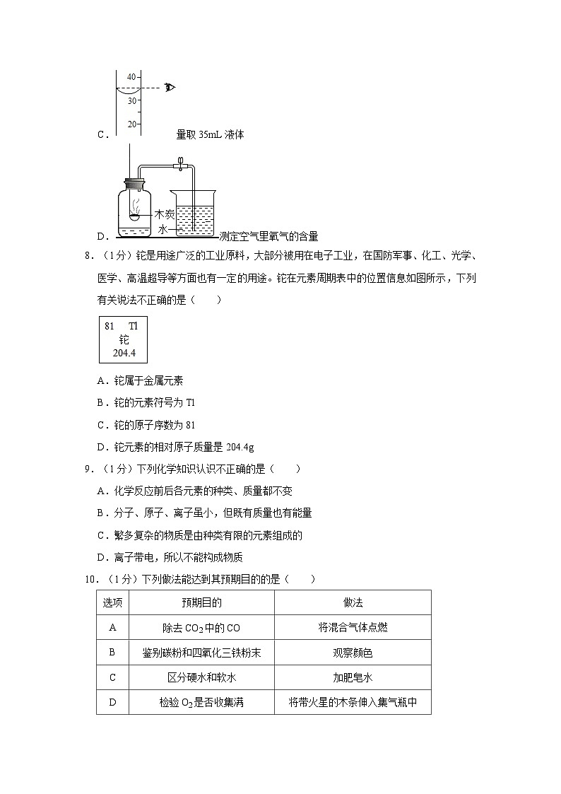 2023年河南省信阳市平桥区中考化学一模试卷附解析02