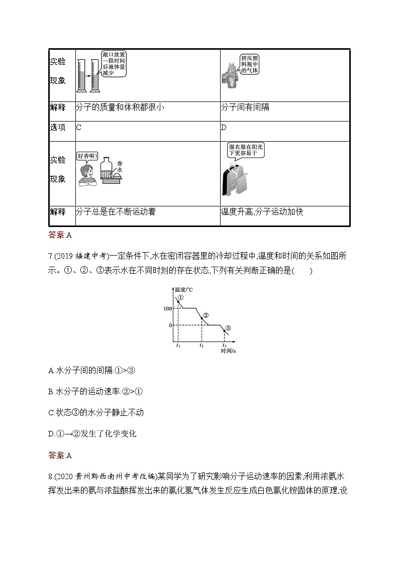 2023年中考化学总复习第3单元物质构成的奥秘课后习题含答案第3页