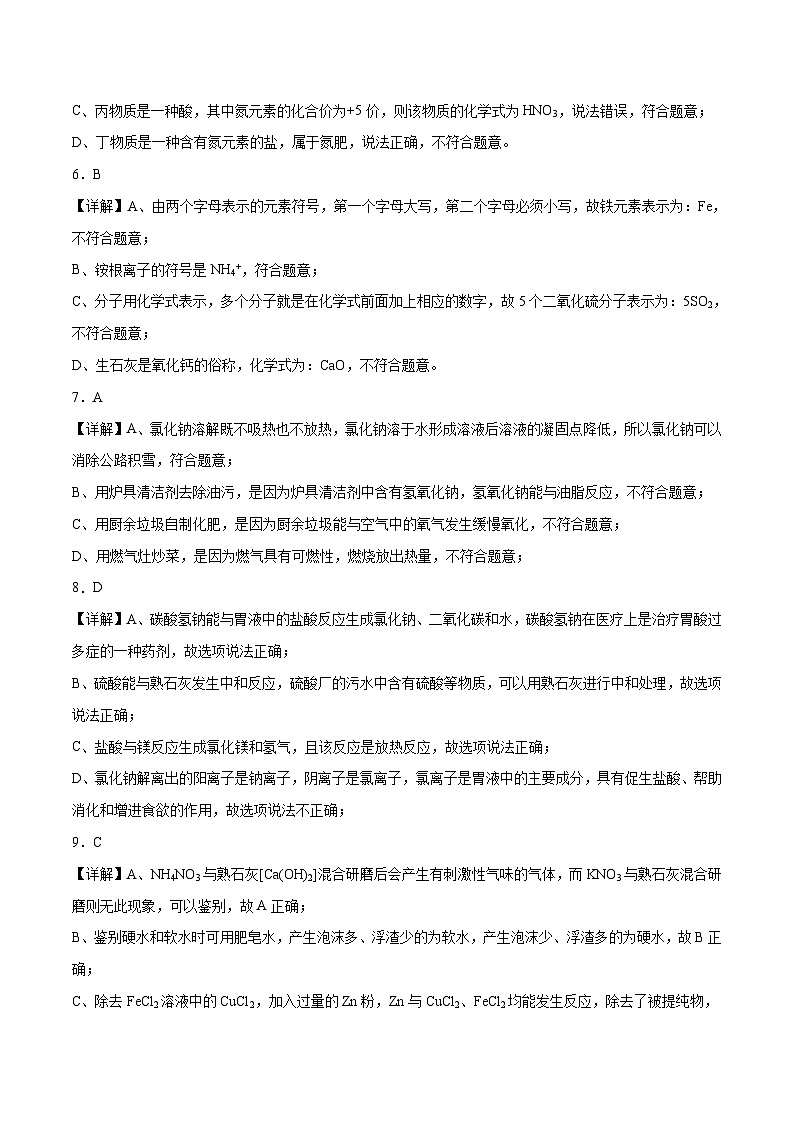 化学（福建卷）（全解全析）第2页