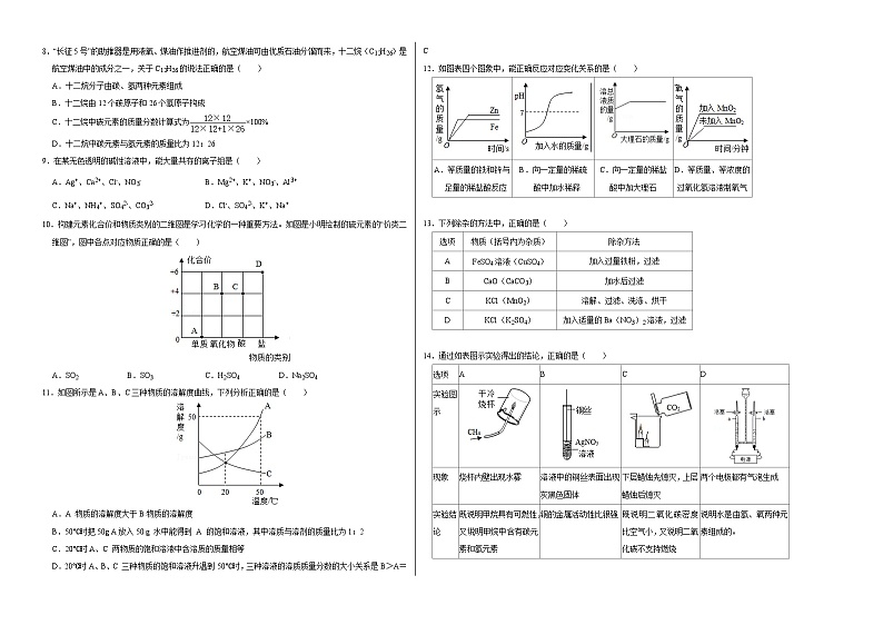 （广州卷）2023年中考化学第二次模拟考试02
