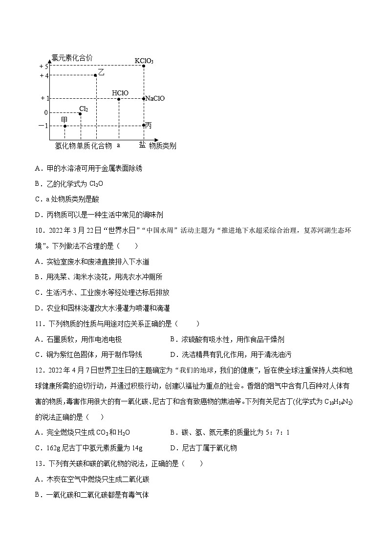 （科粤版）2023年中考化学第二次模拟考试03