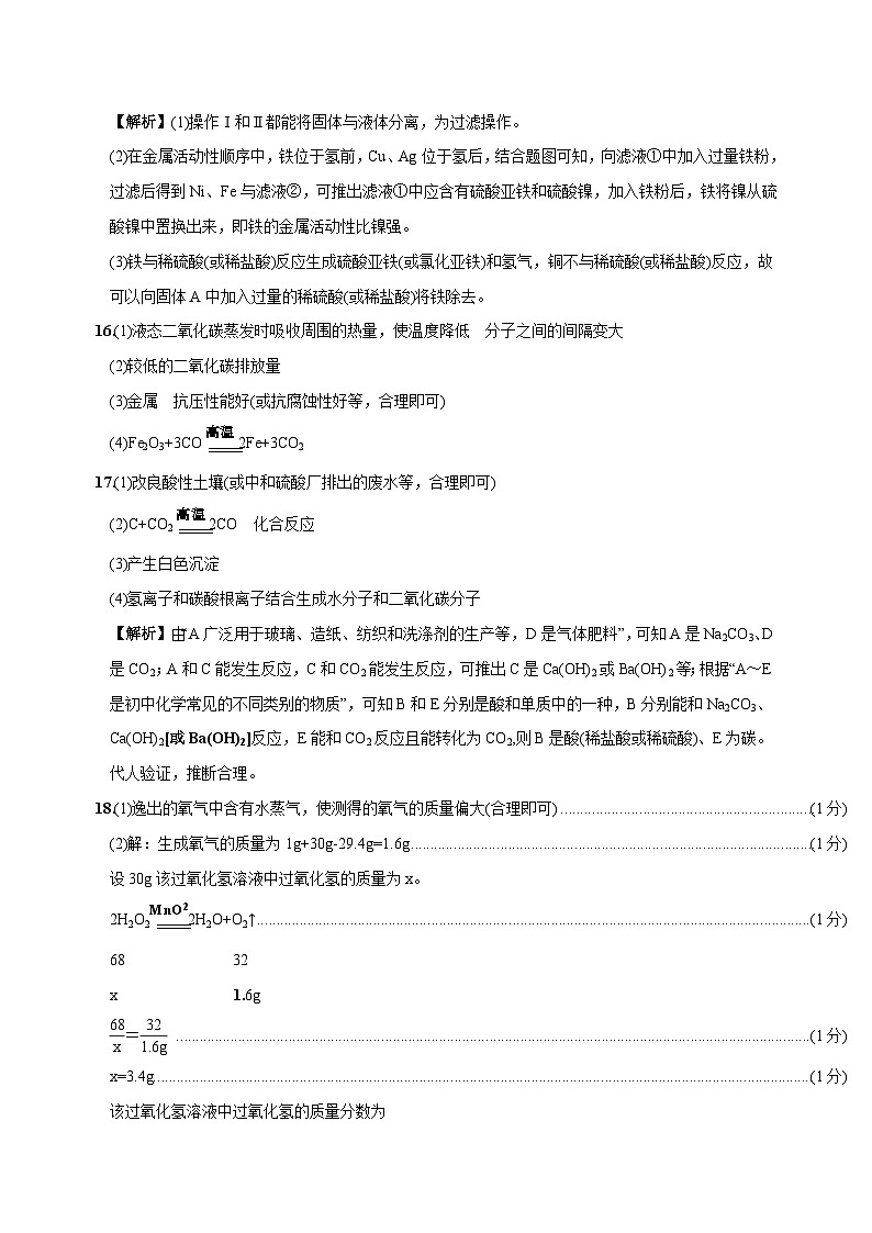 （山西省卷）2023年中考化学第二次模拟考试（全解全析）第3页