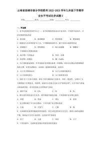 云南省曲靖市部分学校联考2022-2023学年九年级下学期学业水平考试化学试题2