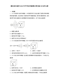 湖北省各地市2022年中考化学真题分项汇编-08化学元素