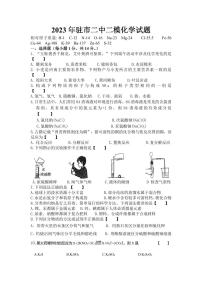 2023年河南省驻马店市第二初级中学中考二模化学试题