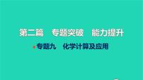 全国版2022中考化学第二篇专题突破能力提升专题九化学计算及应用练本课件