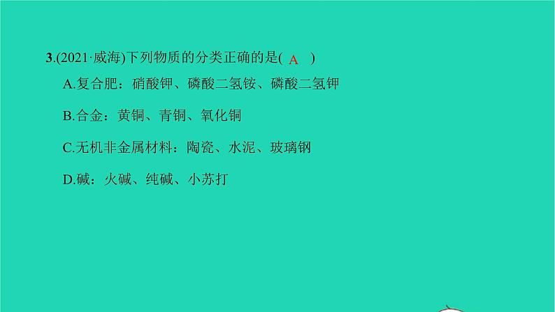 全国版2022中考化学第二篇专题突破能力提升专题一化学学习方法的应用练本课件第4页