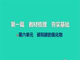 全国版2022中考化学第一篇教材梳理夯实基础第六单元碳和碳的氧化物讲本课件