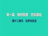 全国版2022中考化学第一篇教材梳理夯实基础第十二单元化学与生活讲本课件