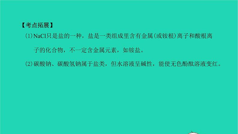 全国版2022中考化学第一篇教材梳理夯实基础第十一单元盐化肥第1课时生活中常见的盐讲本课件07