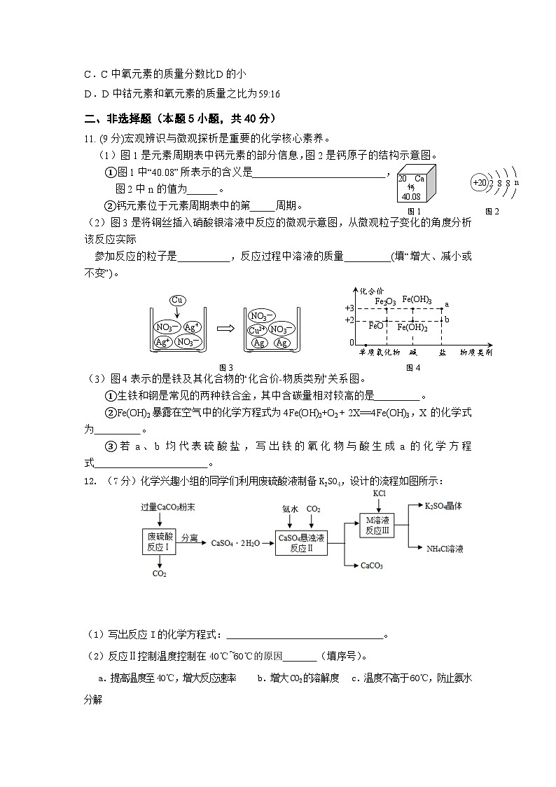 2023年江苏省南通市启东市中考模拟预测化学试卷（含答案）第3页