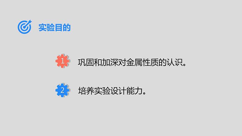 人教版九下第八单元实验活动4金属的物理性质和某些化学性质课件第2页