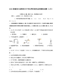 2023届黑龙江省虎林市中考化学阶段性适应模拟试题（4月）含解析