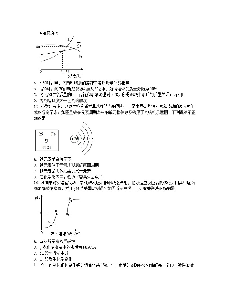 2023届江西省赣州市中考化学阶段性适应模拟试题（二模）含解析03