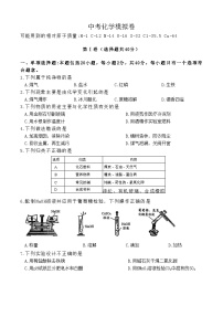 2023年江苏省镇江市中考化学模拟试卷(含答案)