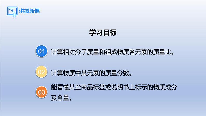 课题4化学式与化合价第3课时有关相对分子质量的计算课件第2页