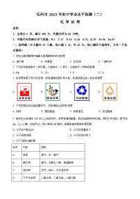 2023年广东省茂名市化州市中考二模化学试题（解析版）
